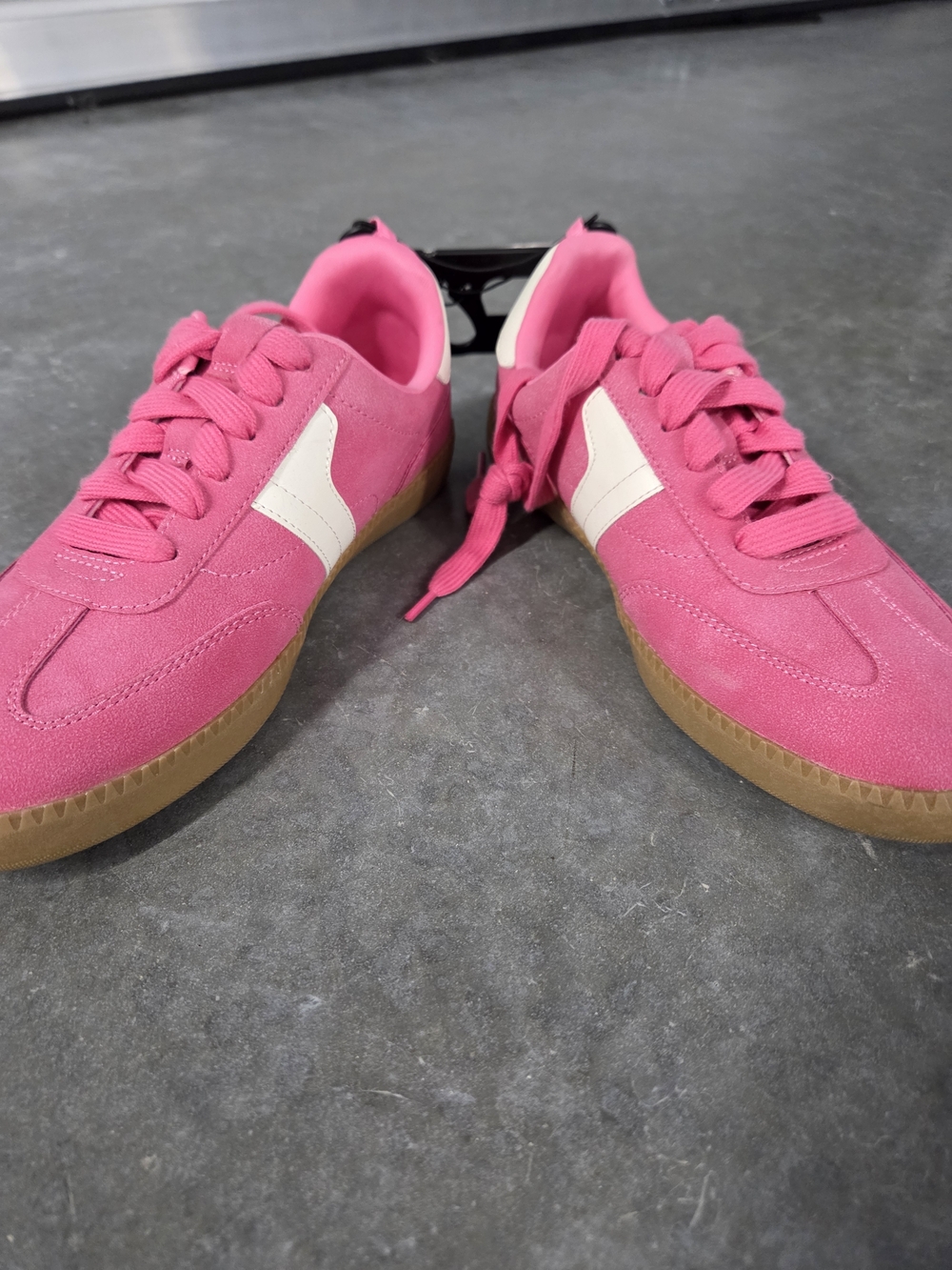 NWT wonder nation Pink and White Kids Sneakers Size 4 - Picture 3 of 6